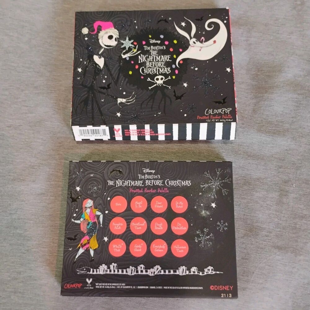 COLOURPOP Disney Nightmare Before Christmas 2021 Eyeshadow Palette NEW - Picture 7 of 8